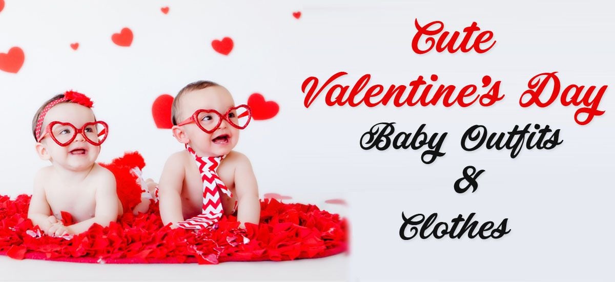 First Valentines Day Baby Outfit - Kids Valentines Clothes, Romper Onesie