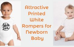 10 Attractive Printed White Rompers for Newborn Babies