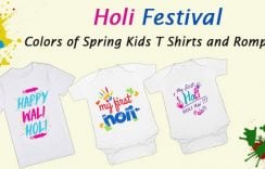 Holi Festival – Colors of Spring T-Shirts and Rompers for kids