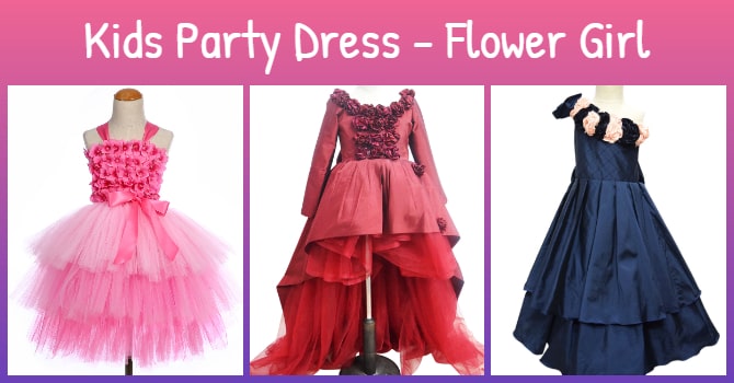 Kids Party Dress - Flower Girl Dress