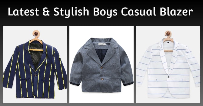 Stylish Boys Casual Blazer Jacket