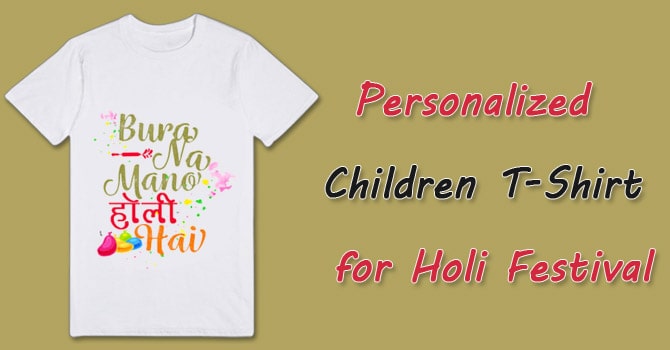 Holi Festival T-Shirts online - Personalized Children T-Shirt