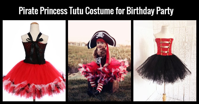 Girl Pirate Princess Tutu Costume Dress