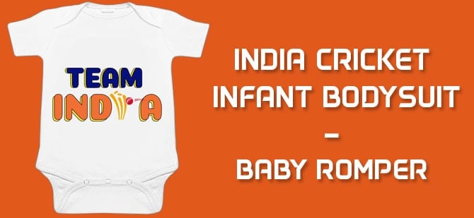 India Cricket Infant Bodysuit – Baby Romper﻿