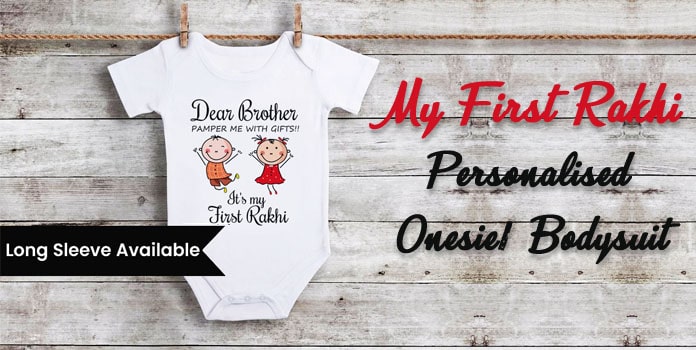 My First Rakhi - Personalised Onesie Bodysuit