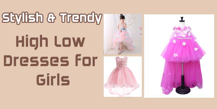 Girls High Low Dresses - Kid Girl Party Wear Dress