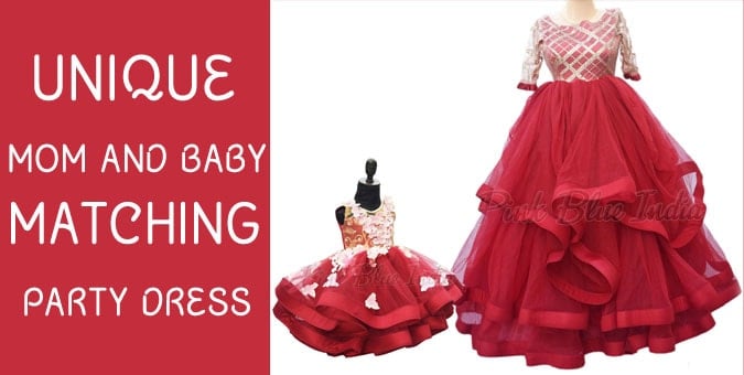 Mom and Baby Matching Party Dress - mother daughter gown