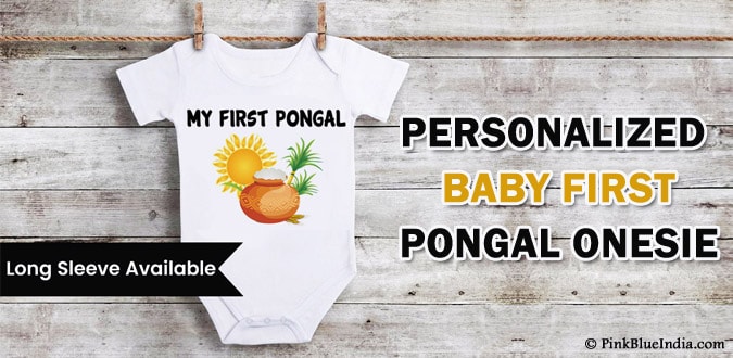 Baby First Pongal Onesie - Newborn Baby Pongal Dress