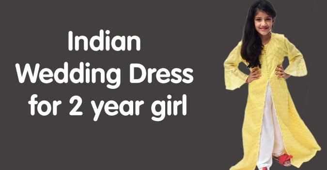 Indian Wedding Dress for 2 year girl