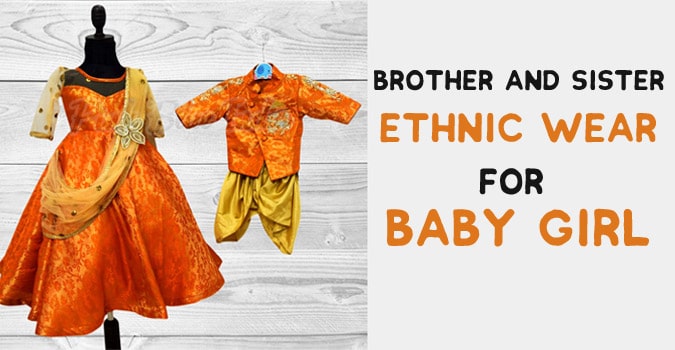 Brother and Sister Ethnic Wear - Matching Dress Outfit