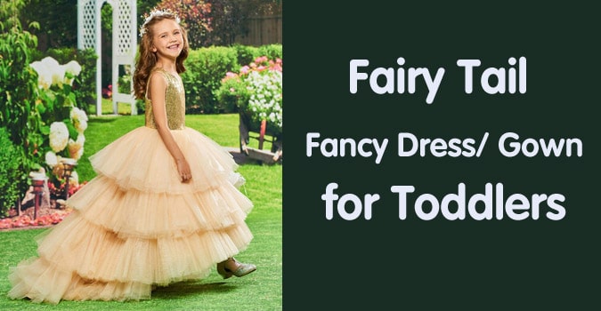 Kids Fairy Tail Fancy Dress - Toddler Fairytale Gown