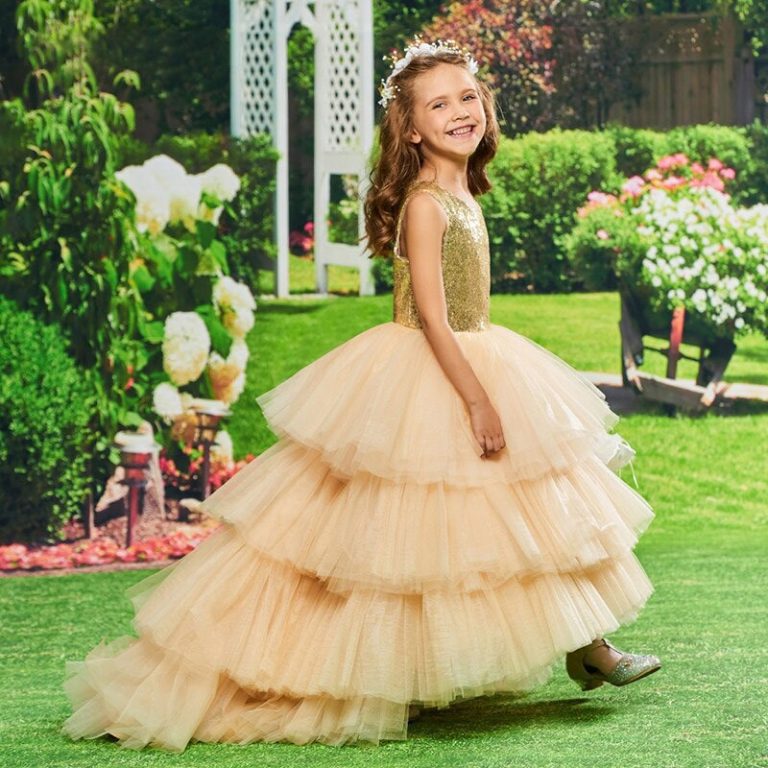 Girls Fashion Cotton Sequin Dress Kids main image 0