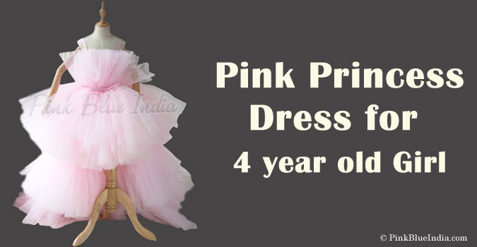 4 year Girl Pink Princess Dress - Pink Dress