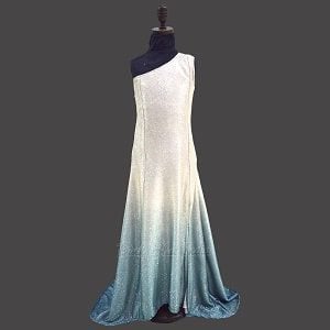 Silver Fish Cut Party Gown