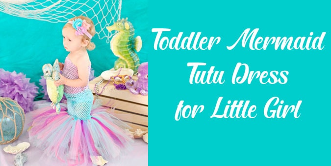 Toddler Mermaid Tutu Dress for Little Girl