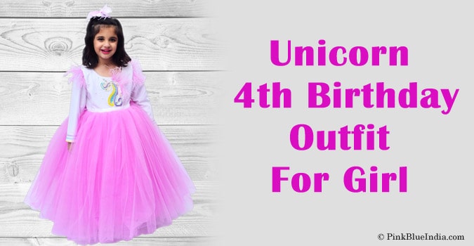 Unicorn 4th Birthday Outfit - Unicorn Dress