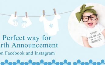 The Perfect way for the Birth Announcement on Facebook and Instagram