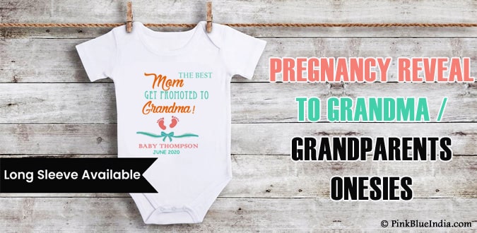 Pregnancy Reveal to Grandma, Grandparents, Birth Announcement Onesie
