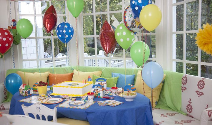 Coronavirus Birthday Party Set Up