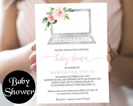 Virtual Baby Shower Invitations, Design