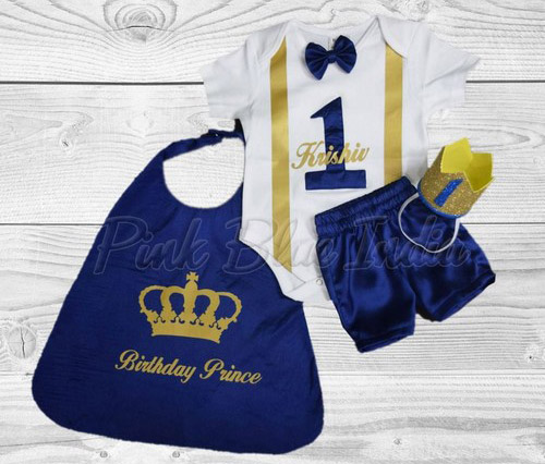 Little Prince Boys Cake Smash Outfit, Royal Prince 1st Birthday Party