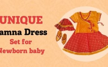 Ethnic Unique Jamna Dress Set for Newborn Baby
