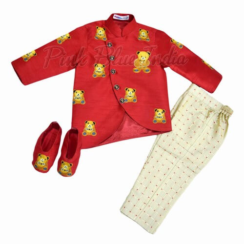 Teddy Bear Theme Outfit Dress for Baby Boy