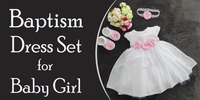 Baby Girl Baptism Dress Set, Christening Dress Set Online India