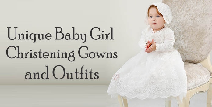 Unique Baby Girl Christening Gown, Baptism Outfits, Designer baptism gown 