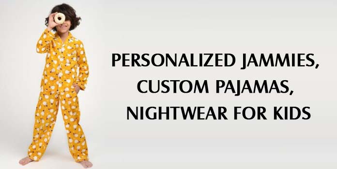 Kids Custom Pajamas, Personalized Baby Jammies, Customized Children Nightwear, PJs