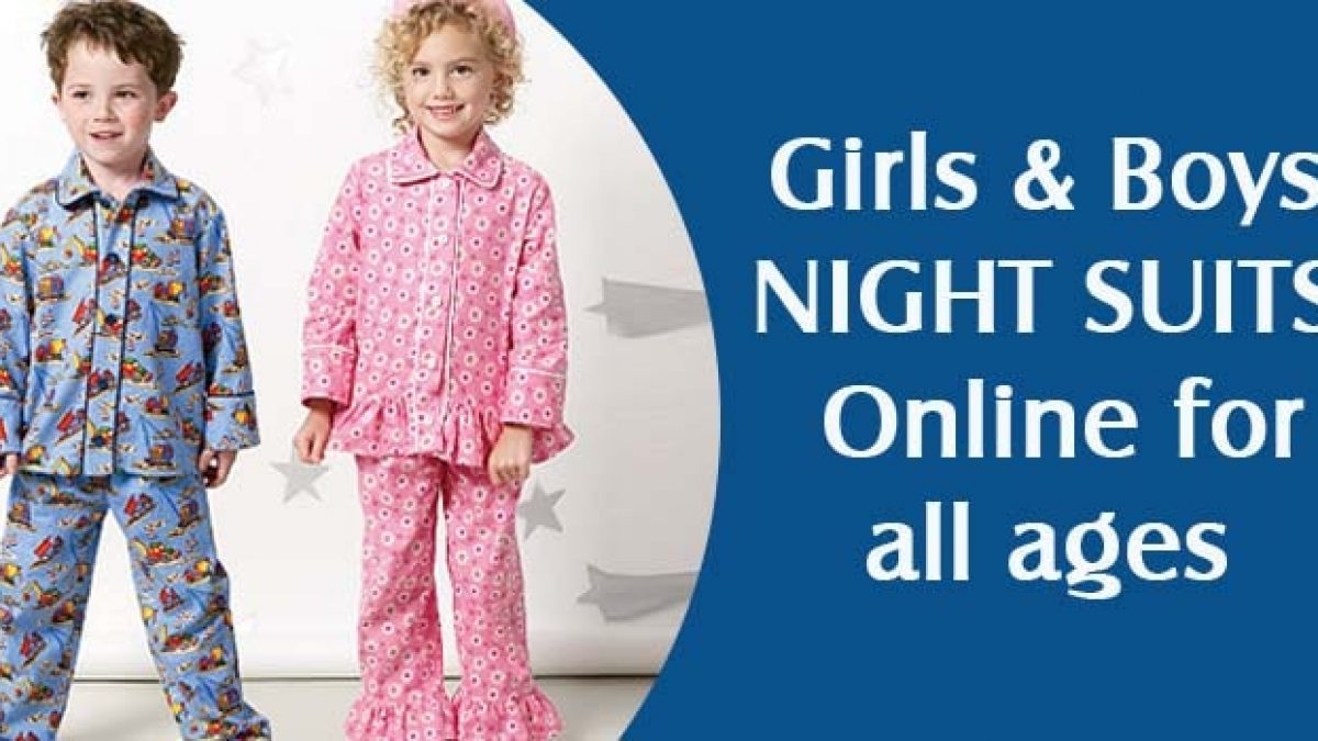 Buy The Little Girls Graphic Printed Pure Cotton Full Sleeves Night Suit| Night  Dress| Sleepwear| Sleepsuit| Loungewear Shirt & Pyjama Set For Kids Baby  Boys & Girls_Light Blue_7-8 Year Online at Best