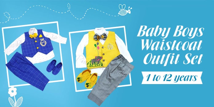 Kids Waistcoat, Baby Boy Waistcoat Outfits Online