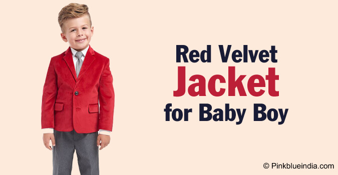 Baby velvet jacket clearance