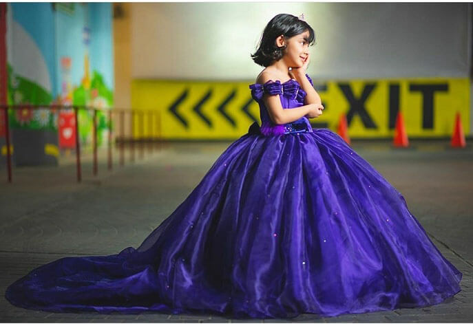 Off Shoulder Dress Online for Girls Birthday Party