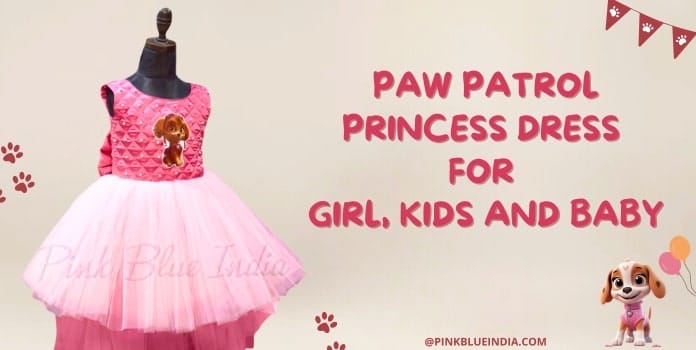 Paw Patrol Princess Dress for Girl, Kids and Baby