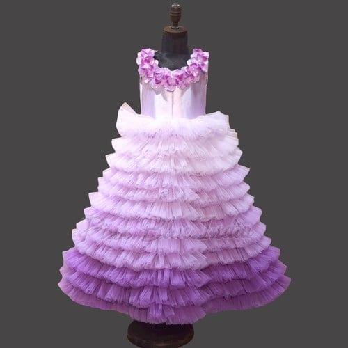 Wedding, Birthday Party Purple Ombre Couture Dress
