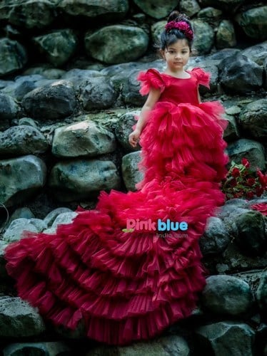 Ombre Tail Princess Birthday Party Dress 