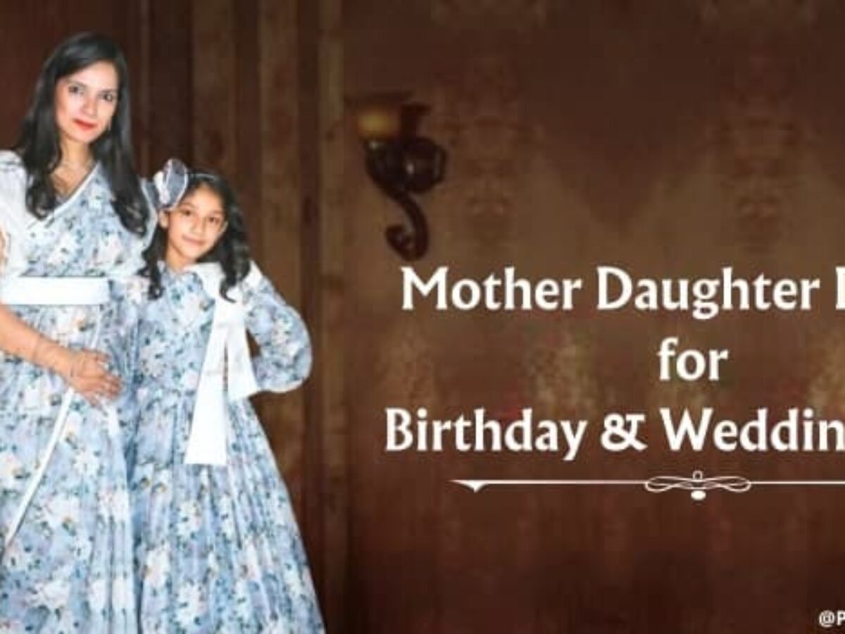 blue dress for baby girl Birthday matching dresses for mother and daughter 