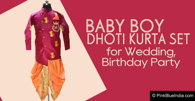Birthday Wedding Party Baby Boy Dhoti Kurta Set