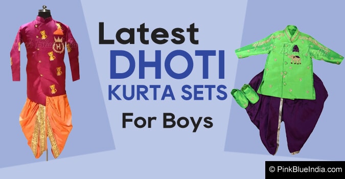 Baby Boy Dhoti Kurta Set, Kids Indian Wear