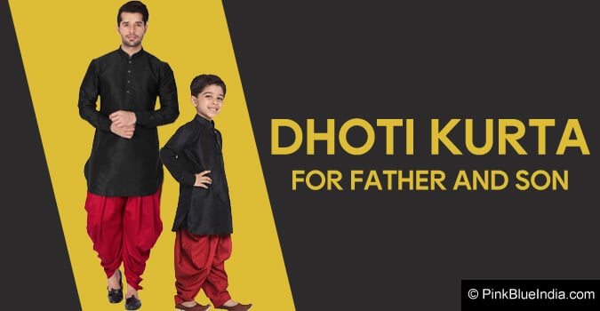 Father and Son Dhoti Kurta Set