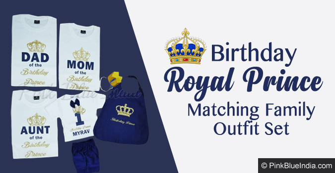 Birthday Royal Prince Matching Family Outfit