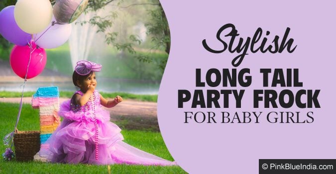Long Tail Party Wear Frock for Girls