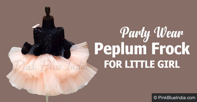 Peplum styled Party Dress for Girls 