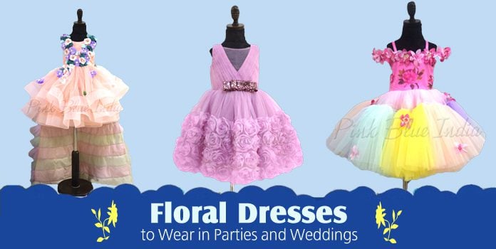 GIrls Floral gown Party Wear Floral Dress