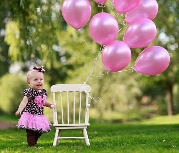 new year photoshoot baby girl