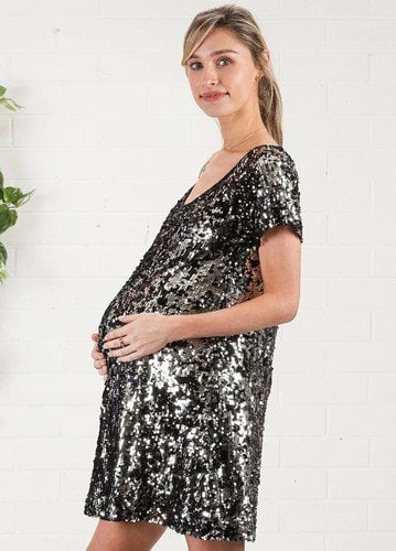 Sequin Maternity Dress Cocktail and Party gown