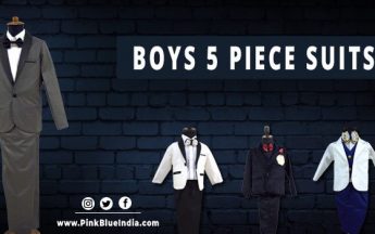 Boys 5 Piece Suits – Partywear Coat Suit for Kids