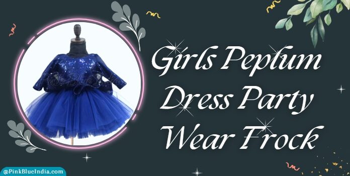 Girls Peplum Dress Party Wear Frock
