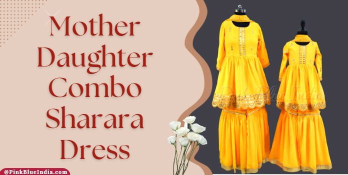 Mother Daughter Combo Sharara Dress